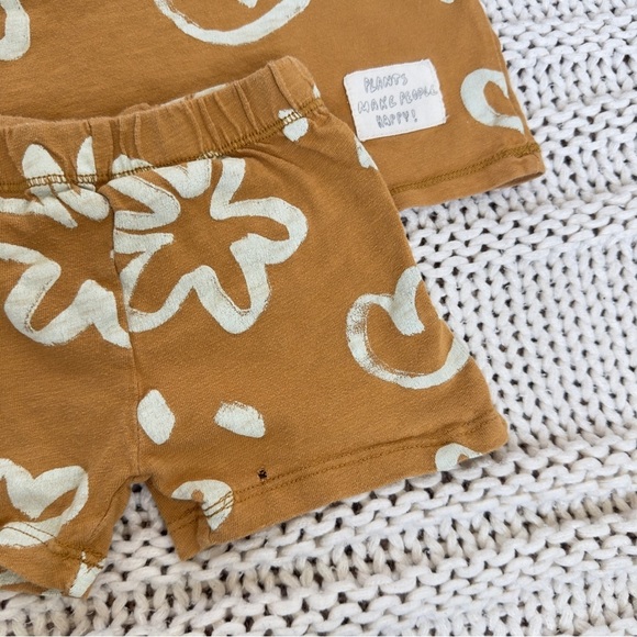 Zara Cute Tan and Cream Toddler Floral Set 18-24 Months - Picture 4 of 7